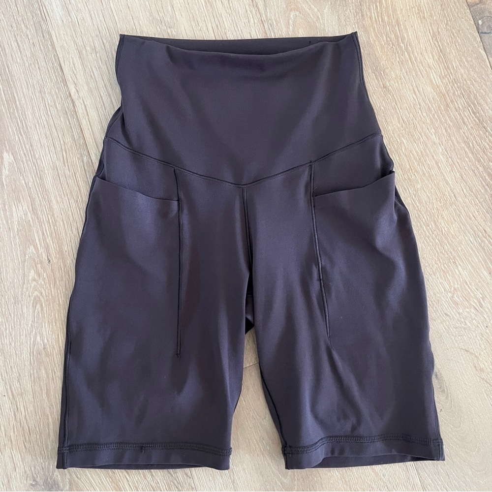 Aerie Offline Me Xtra Hold Up! Pocket 7" Bike Short Brown Sz XS *D29
